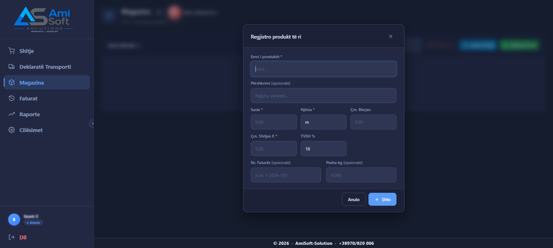AmiStore reports